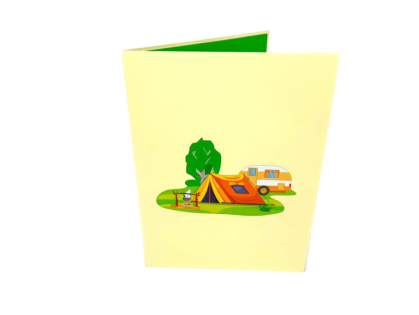 Camping pop up card