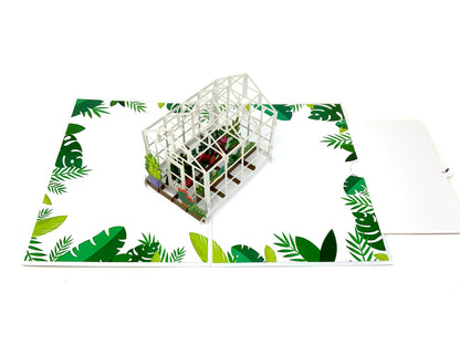 Greenhouse Pop Up Card