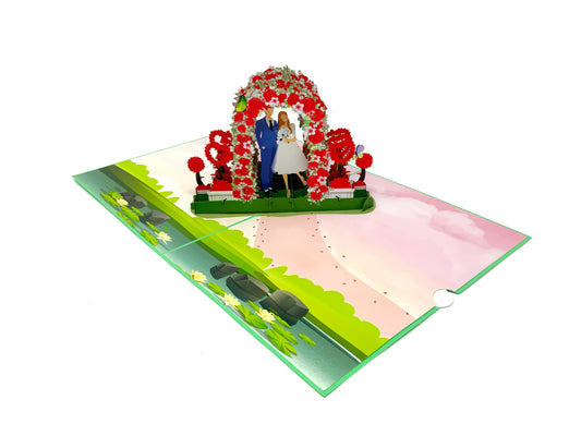 Wedding Arch pop up card