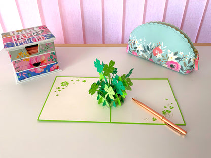 Clover pop up card