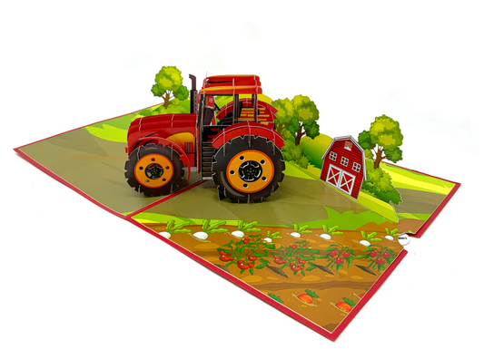 Tractor Pop up card