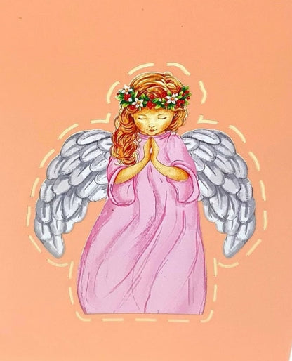 Angel pop up card