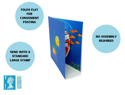 Fish pop up card