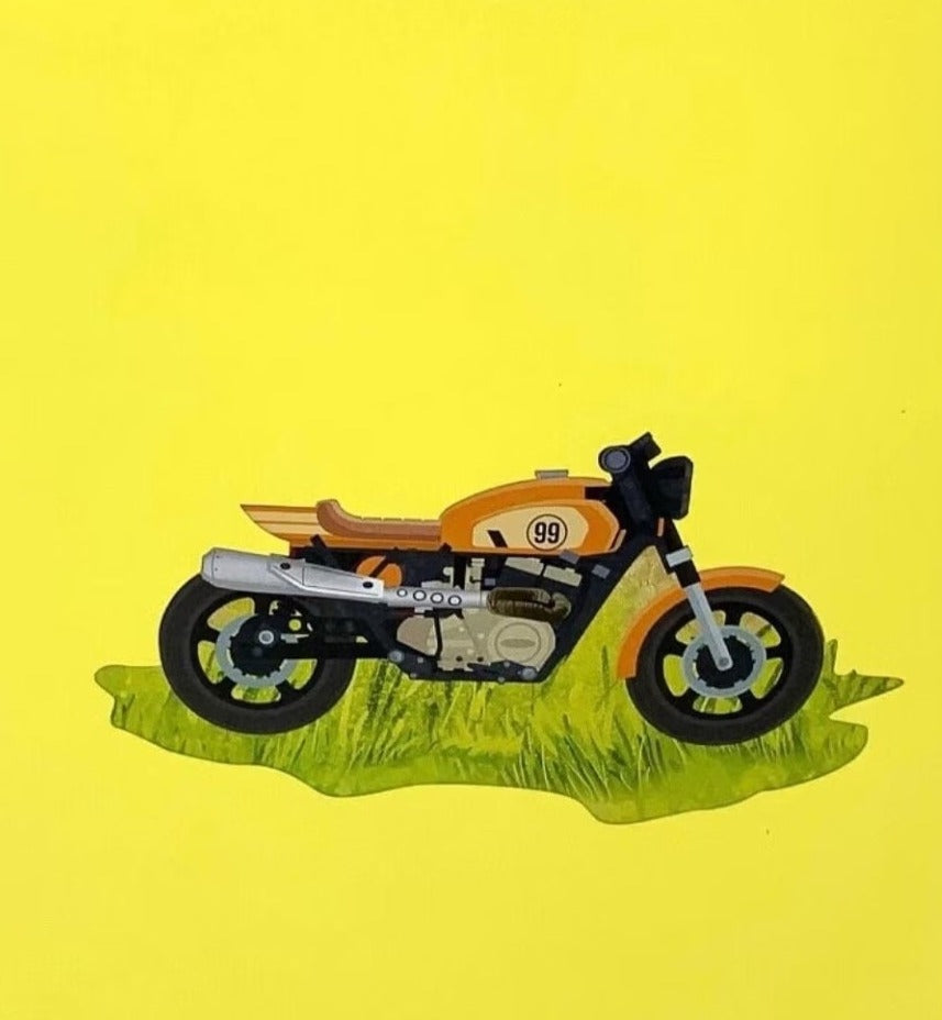 Motorbike pop up card