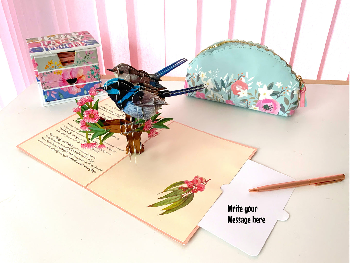 Educational Wren Pop Up Card