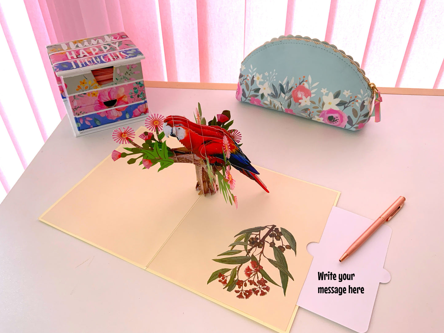 Parrot pop up card