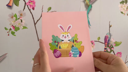 Easter Bunny pop up card