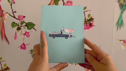 Wedding Car pop up card