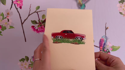 Car pop up card