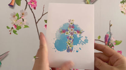 Cross pop up card