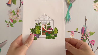 Greenhouse Pop Up Card