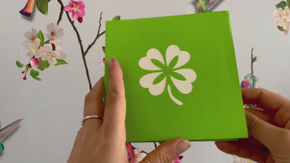 Clover pop up card