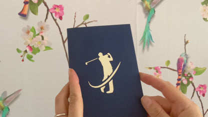 Golf Pop Up Card pop up card