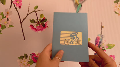 Cyclists pop up card