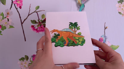 Dinosaur pop up card