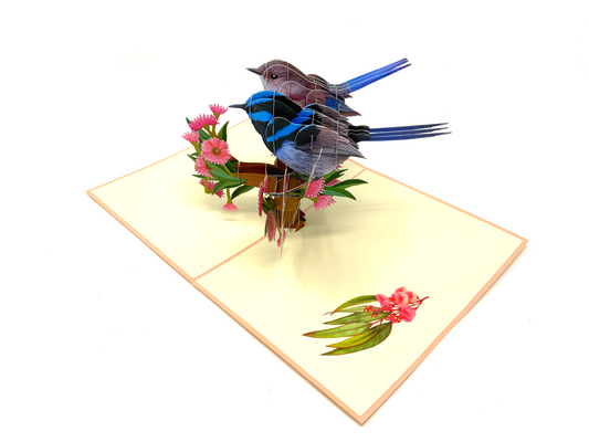 Wrens Pop Up Card