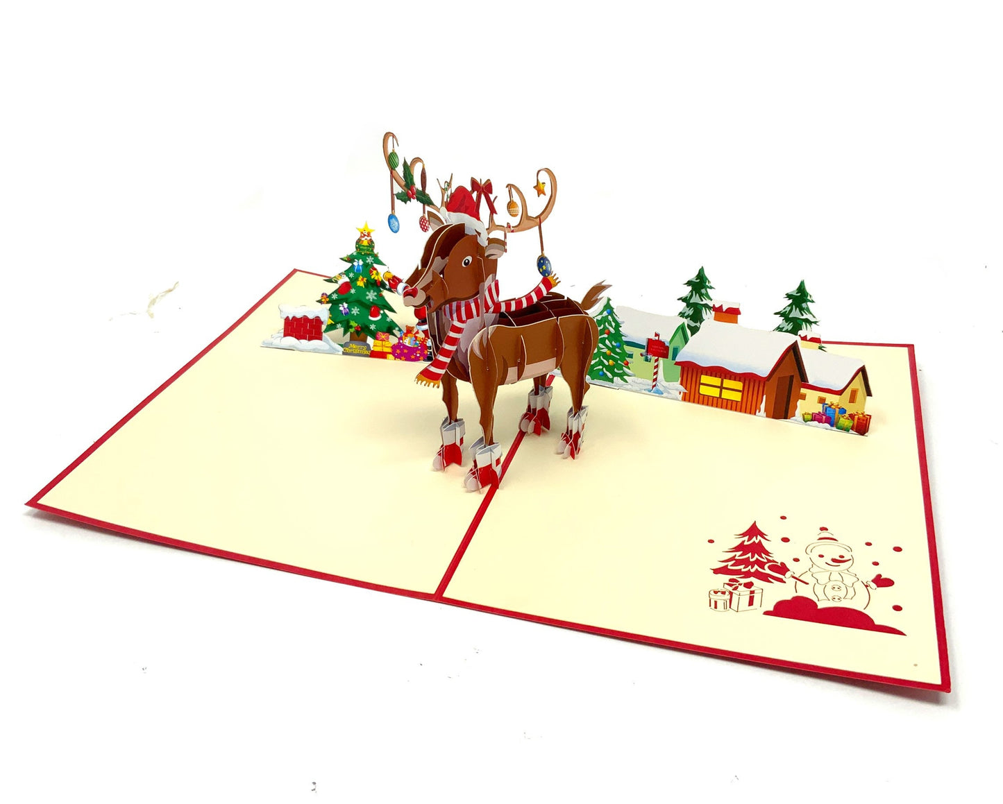 Reindeer Pop Up Greeting Card