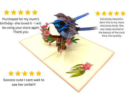 &quot;Feathered Perfection: A Five-Star Card Showcasing Two Charming Wrens - Rave Reviews for a Card that Sings the Melody of Nature and Celebration!&quot;